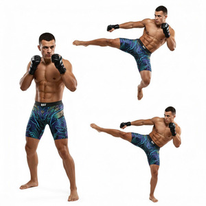 Pantalones Cortos de MMA Personalizados para Hombre de la Mejor Calidad, Transpirables, con Costuras Resistentes, para Gimnasio, Boxeo, Kickboxing, Proveedor OEM Personalizado - Product Image 5