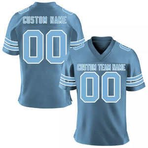 Camiseta de Fútbol Americano Nueva al por Mayor, Transpirable, con Costuras de Malla, Tallas Grandes, Logotipo Personalizado, Impresión por Sublimación, Equipo Corto 100% - Product Image 5