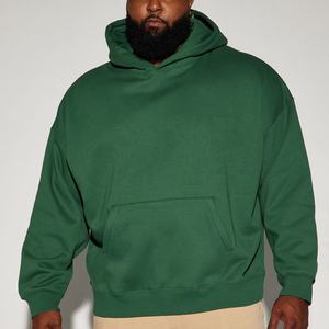 Sudadera con capucha personalizada al por mayor, ropa de calle, sudaderas con capucha para hombre con estampado liso de alta calidad, sudadera extragrande con hombros caídos y ajuste cuadrado para hombre - Product Image 4