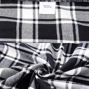 Poliéster de lujo Venta caliente Hombres Moda Botón Up Camisas de franela Algodón Peso pesado Cuadros Camisa unisex - Product Image 6