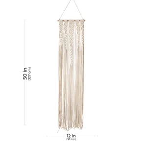 แฟนซีออกแบบแฮนด์เมด Macrame แขวนผนังสำหรับห้องนั่งเล่นที่ดีที่สุดบ้านและสำนักงานตกแต่งแขวนผนัง - Product Image 2