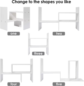 Estantería de madera de estilo libre, estantería abierta independiente, mesita de noche, expositor de pie para sala de estar - Product Image 6