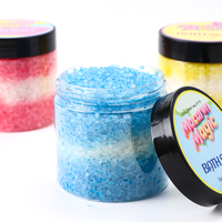 Vente en gros de sels de bain aromathérapeutiques naturels multicolores apaisants à étiquette privée personnalisée Relaxation himalayenne Spa