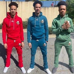 ชุดวอร์มผ้าคอตตอนแบบมีฮู้ดสำหรับทั้งชายและหญิงชุดวอร์มมีฮู้ดผ้าคอตตอนแบบเรียบมีซิป - Product Image 6