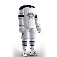 Conjunto de Uniforme de Hockey sobre Hielo Personalizado de Primera Calidad, Bordado 3D, Transpirable, de Secado Rápido, Ecológico, Ropa Deportiva Unisex para Adultos