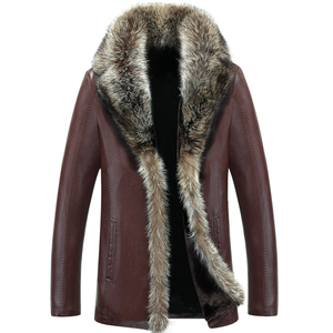 Veste en cuir personnalisée en gros vêtements d'hiver vêtements coupe-vent respirant avec caractéristique thermique antibactérienne veste en cuir OEM - Product Image 1