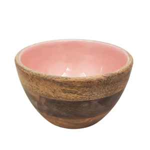 สินค้ามาใหม่ ขายดี นิยม ใช้งานได้จริง ชามไม้สีน้ำตาลธรรมชาติจากไม้กระถินเทศ สำหรับเสิร์ฟผลไม้ - Product Image 1