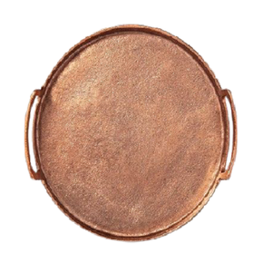 Plateau de service alimentaire rond de taille personnalisée avec une qualité exclusive en cuivre, plateau de service pour dattes et en-cas pour l'hôtellerie - Product Image 4