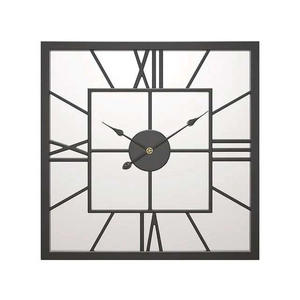 Private Branding New Arrival Analog Metal and Wooden Wall <b>Clock</b> For <b>Living</b> <b>Room</b> And Home Decor With Customized Color And Size - Product Image 1