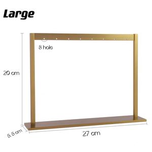 ที่แขวนเครื่องประดับอลูมิเนียมติดฉลากส่วนตัวพร้อมขาตั้งตกแต่งเหมาะสำหรับใส่เครื่องประดับขนาดใหญ่และสร้อยคอ - Product Image 3