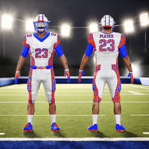 Uniforme de fútbol americano en diferentes colores Impresión de logotipo personalizado Mejor diseño Uniforme de fútbol de alta calidad - Product Image 1
