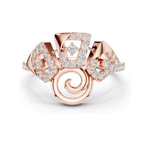 Bague pour femme en diamant de laboratoire de 0,348 carats, clarté VVS-VS EF, or 18 carats, 14 carats, 10 carats et argent 925, or rose, or jaune, or blanc - Product Image 2