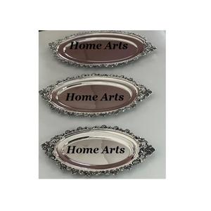 ถาดช็อคโกแลตสีเงินสแตนเลส ชุด 2 ขนาด ถาดเสิร์ฟขนมหวานสำหรับงานปาร์ตี้ - Product Image 4