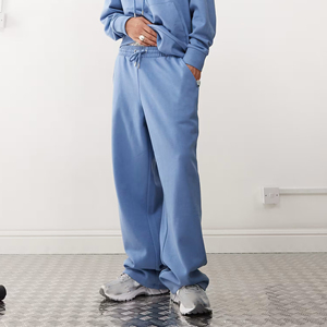 กางเกงสเวตแพนท์ผู้ชายผ้าแคนวาสลำลองสั่งทำโลโก้สีตามแบบของคุณเอง มีกระเป๋าข้าง ผ้าฝ้าย 100% เอวยางยืด - Product Image 2