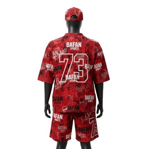 Ensemble de shorts de football pour hommes, polyester mesh premium 180 GSM, respirant, séchage rapide, kit personnalisé avec logo par sublimation pour ensemble de shorts homme - Product Image 2