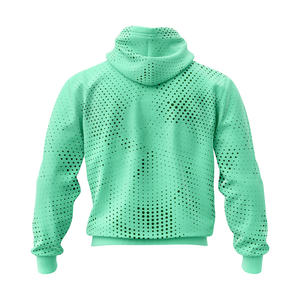 Sweat à capuche oversize pour homme en polyester/coton respirant avec fermeture éclair, style streetwear personnalisé, camouflage, de haute qualité, séchage rapide - Product Image 6