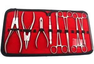 Kit de Alicates para Perforaciones Corporales de Acero Inoxidable Duradero y Herramientas de Abrazaderas para Abrir y Cerrar Anillos para Accesorios de Tatuaje - Product Image 2