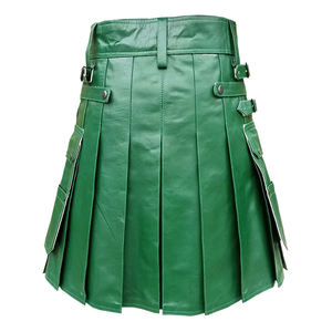 Diseño de logotipo personalizado, falda escocesa de cuero, suministro directo de fábrica disponible en diferentes tamaños y colores - Product Image 2