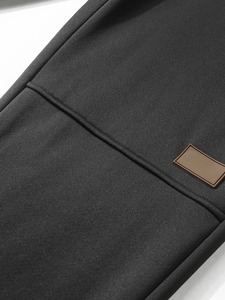 กางเกงกีฬากันหนาวเอวสูงผ้าฟลีซหนาสำหรับผู้ชายกางเกงวอร์มลำลองแนวอบอุ่น - Product Image 3