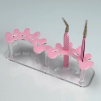 Support de pince à épiler pour extension de cils en acrylique sur mesure Support de conception de cils Présentoir de pince à cils professionnel