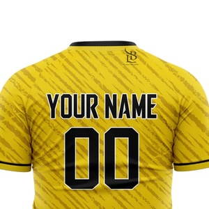 Maillot de football à manches courtes pour hommes, très vendu, respirant, à séchage rapide, avec logo, nom et impression personnalisée - Product Image 2