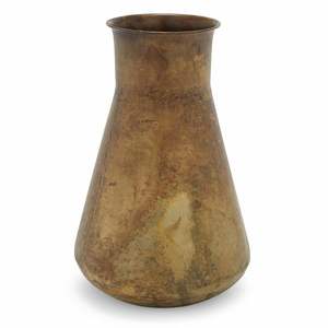 Jarrón de Metal hecho a mano moderno para decoración del hogar, maceta de hierro con acabado antiguo con estilo de diseño costero, mezcla de tradición sin problemas - Product Image 3