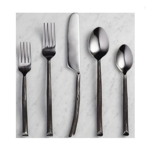 Juego de Cubiertos de acero inoxidable pulido de oro elegante de 5 piezas Vajilla de nuevo diseño Juego de cubiertos Mesa de lujo usada - Product Image 3