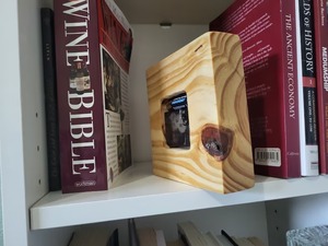 Reloj Analógico de Cuarzo de Madera Hecho a Mano con Acabado Natural, Funciona con Pilas, Diseño Art Deco para Decoración del Hogar, Comedor y Festividades - Product Image 6