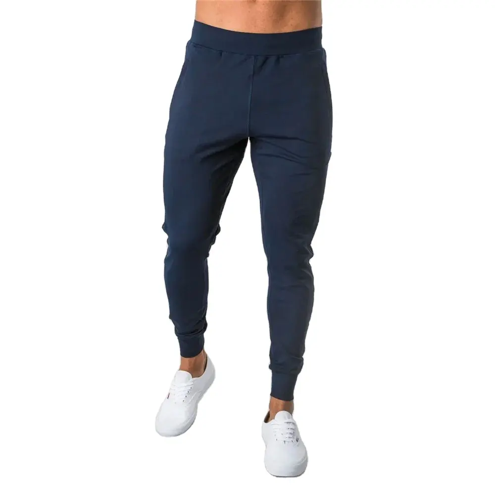 Venta al por mayor de pantalones de chándal con logotipo personalizado, pantalones cargo marrones lisos para hombre, pantalones transpirables para correr, pantalones de chándal en blanco, pantalones de chándal para correr de lana para hombre