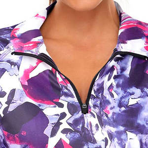 Sweat-shirt à manches longues en tissu polyester 100% imprimé pour l'hiver, à col montant, décontracté, anti-froissement, respirant, pour femmes - Product Image 3