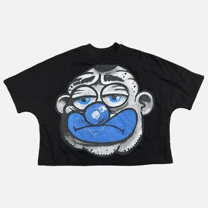 เสื้อยืดครอปทรงหลวมไร้รอยต่อสำหรับผู้ชายและผู้หญิงเสื้อครอปเข้ารูปแนวฮิปฮอปโอเวอร์ไซส์ - Product Image 1