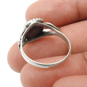 Anillo de Mujer de Diseño Elegante Recién Llegado, Anillo de Cóctel con Turquesa Natural de Corte Redondo Brillante en Plata de Ley 925 - Product Image 2