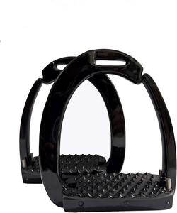 Estribos de Equitación Personalizados al por Mayor, los Más Vendidos, de Acero Inoxidable con Suela Negra, Personalizables - Product Image 2