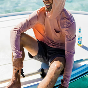 Haute qualité 100% Polyester à manches longues UV Protection solaire Sublimation pêche respirant T-shirt et ensemble court - Product Image 3