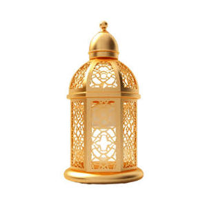 Best Home Decorative Gold Finish Hanging Lantern <b>Tea</b>-<b>Light</b> Candle Holder for <b>Christmas</b> Eid Ramadan Festival Decorative Lighting - Product Image 2