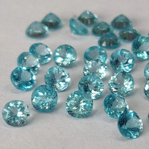 Natural Paraiba Color apatita corte redondo 2,5mm facetado-apatita suelta excelente calidad buen Color apatita redonda - Product Image 1
