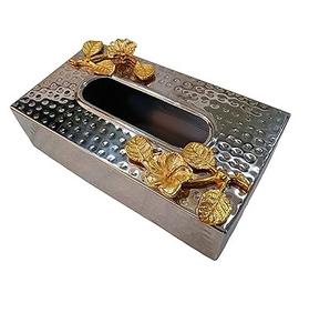 Tabletop Decoration Handmade Metal Stainless Steel Napkin Holder Designer <b>Facial</b> Paper Holder Box At Affordable Price - Product Image 1