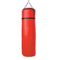 Saco de Boxeo de Cuero Vacuno Azul, Relleno de Arena, Resistente, Diseño Personalizado, Alta Calidad, Logotipo Personalizado