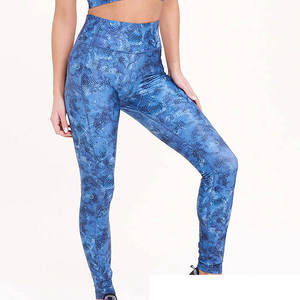 Leggings estampados de mujer con logotipo personalizado, ropa de fitness, mallas de yoga de cintura alta ajustadas y de compresión - Product Image 5