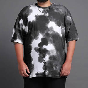 Oversized Men's T-Shirt Custom Logo Pure Color 100% Cotton Casual <b>Blank</b> Plus Size Best OEM Clothing Made In Pakistan - Product Image 2