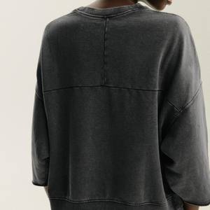 Ensemble surdimensionné de pantalons de survêtement à capuche pour femmes Streetwear décontracté écologique 100% coton polaire logo brodé personnalisé sweat à capuche goutte - Product Image 3