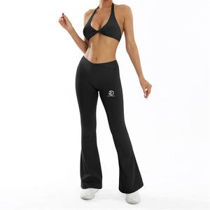 Nuevo estilo, Sujetador deportivo ligero, mallas, conjunto de Yoga para mujer, ropa de entrenamiento de gimnasio transpirable, sujetador y mallas de dos piezas - Product Image 1