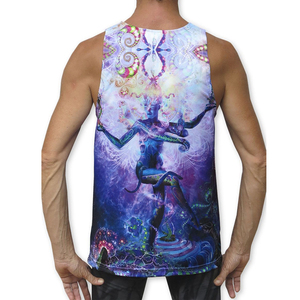 Débardeur athlétique à séchage rapide pour hommes Design abstrait Performance Vest confortable Gym Wear Vêtements d'été en gros - Product Image 2