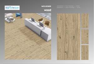 Azulejos de porcelana esmaltada inspirada en madera de 600x1200mm, textura elegante, resistencia superficial Superior, salones de hoteles, espacios de lujo - Product Image 5