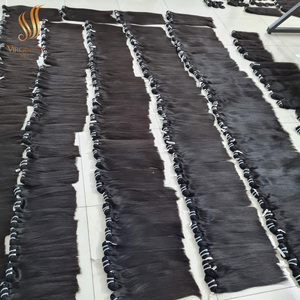 Cheveux vierges bruts d'un seul donneur, lisses, non traités, cuticules alignées, décolorés, couleur 60, 613 - Product Image 2