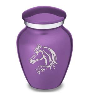 Vente chaude violet rentrer à la maison embrasser souvenir urnes de crémation indien fait à la main souvenir en métal avec bande en étain - Product Image 2