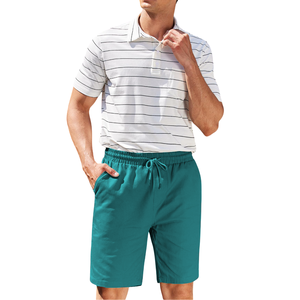 Short élastique pour homme en coton d'été Design taille haute Fournit des shorts chauds Short respirant avec poches Short décontracté - Product Image 1