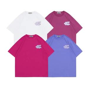 เสื้อยืดพิมพ์ลายตัวอักษรขนาดใหญ่พิเศษของผู้ชายเสื้อยืดผู้ชายพิมพ์ลายโอเวอร์ไซส์ผ้าคอตตอน100% ไหล่ทรงหลวมออกแบบได้ตามต้องการ - Product Image 1