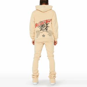 Chándal Grapic de alta calidad, chándal acampanado con logotipo gráfico personalizado, ropa de hombre pesada al por mayor - Product Image 2