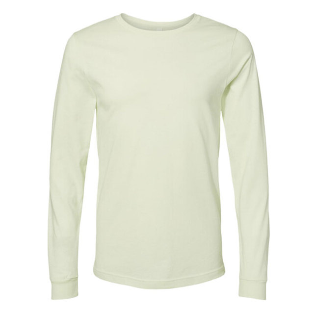 Mens Soft Long Sleeve T Shirt Classic Fit Men Organic Premium Cotton Garment Dye Long Sleeve T Shirt
